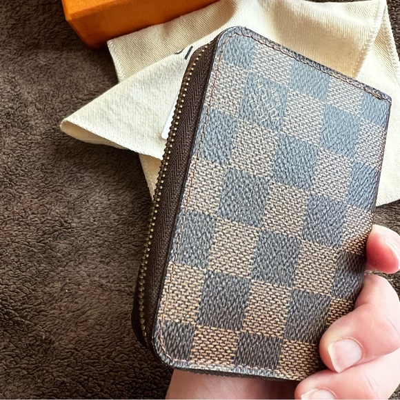 LOUIS VUITTON DAMIER EBENE ZIPPY COIN PURSE WALLET - Picture 13 of 16